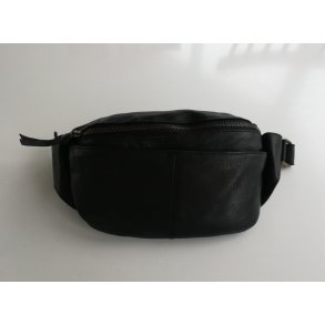 Bumbag Agnes i sort bldt skind