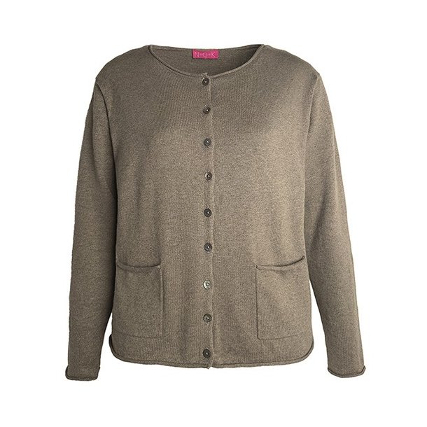 Cardigan N.O.K. I bomuld og cashmere