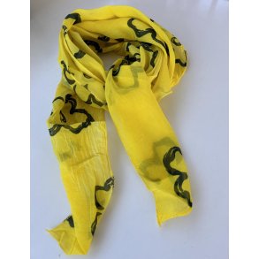 Gult trklde i silke og bomuld