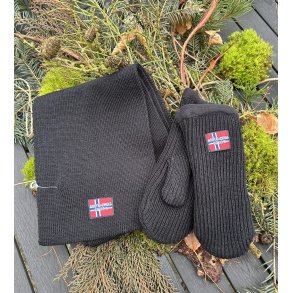 Halstrklde og luffer i uld Arctic Circle 