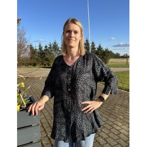 Hndmalet rummelig gennem knappet overdel