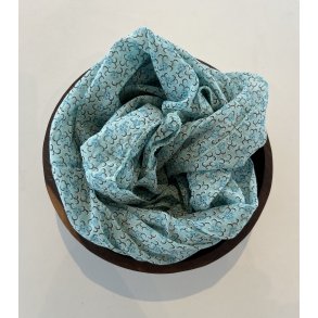 Italiensk trklde i flot bl med sm blomster