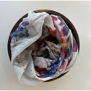 Italiensk trklde med farverige blomster