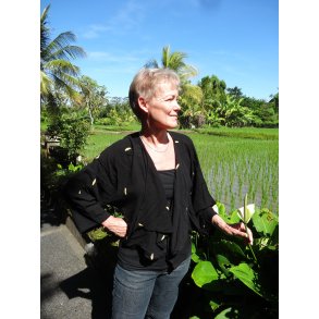 Jakke krinklet bomuld