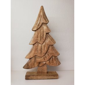 Juletr i lys brunt tr