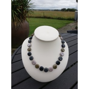 Kazuri halskde Tombola fenomine blue