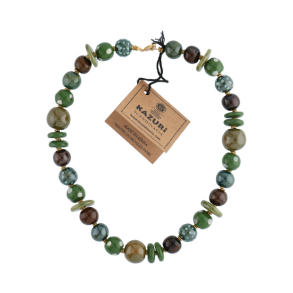 Kazuri halskde Memory Boxer