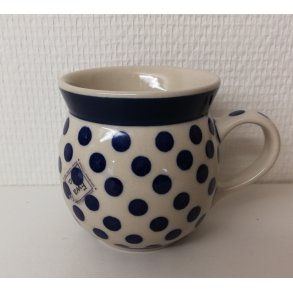 Krus/kop 0,2 L i polsk keramik med prikker