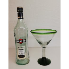 Copa Martini glas grn med stilk