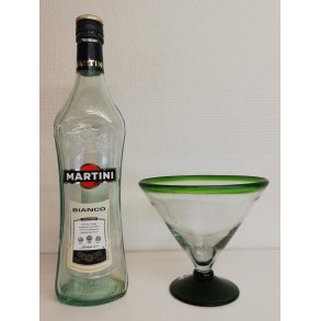 Martini glas grn uden stilk