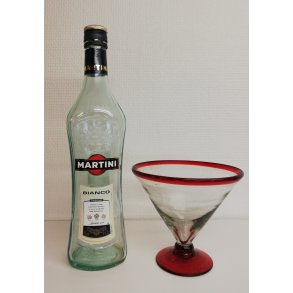 Martini glas rd uden stilk