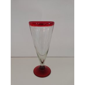 Mexicanske cocktailglas / isglas med rd kant