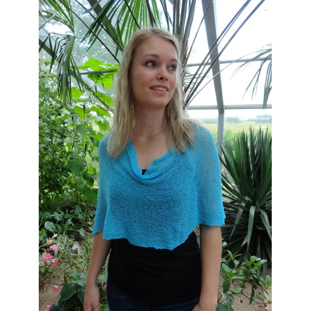 Poncho i viscose