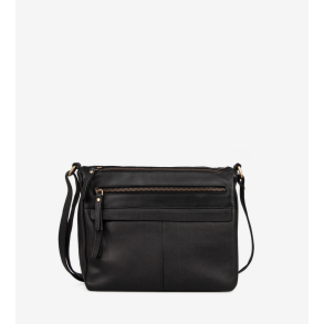 Skuldertaske sort skind Misha