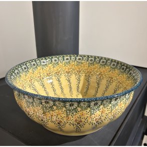 Smuk dekoreret sk�l i polsk keramik