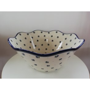 Stor rummelig sk�l i polsk keramik fra Artystyczna