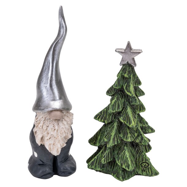 Svensk jul nissen Fritte med grantr