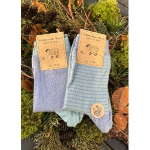 To par strmper med uld bl