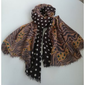 Trklde i uld med dyreprint 