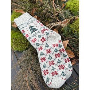 Uld sokker med juletrs motiver