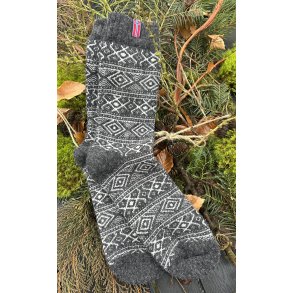 Uld sokker med norsk flag